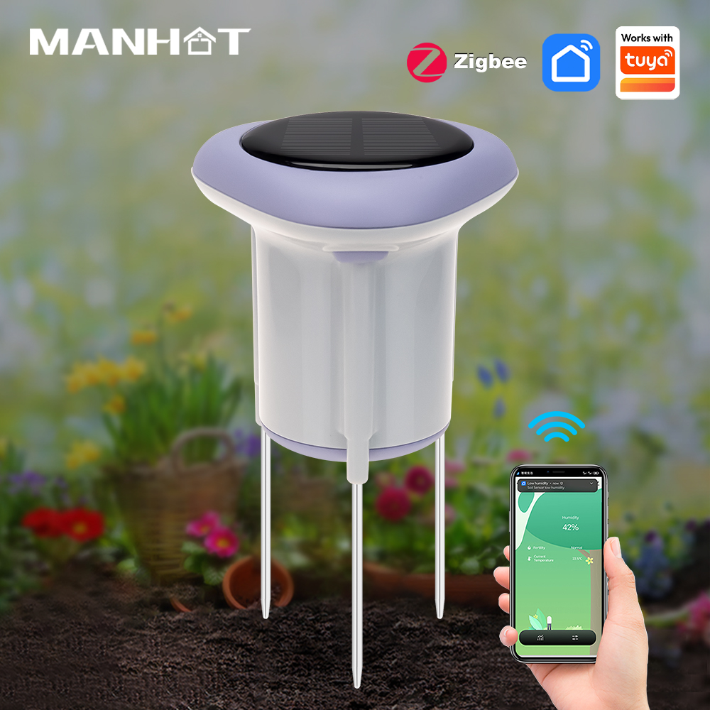 Smart Soil Sensor - MANHOT Zigbee Akıllı Güneş Enerjili Toprak