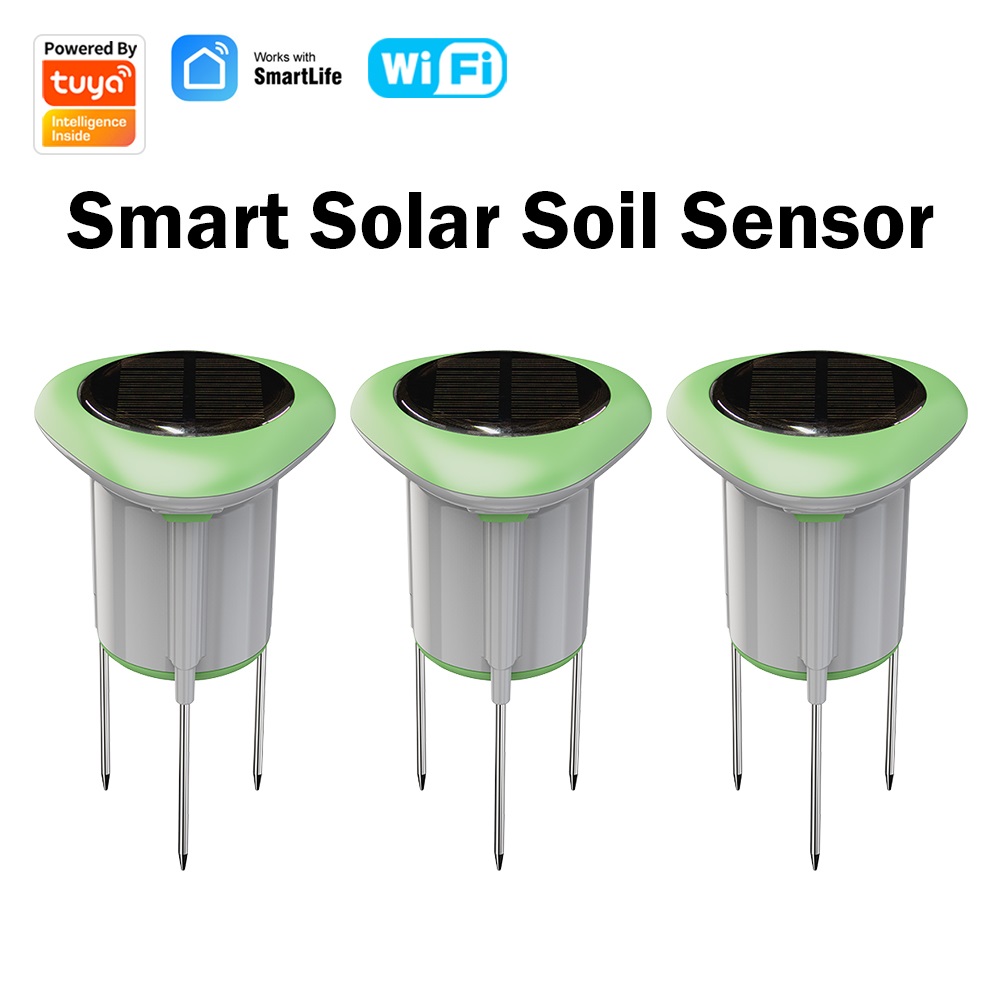 Smart Soil Sensor - MANHOT WiFi Güneş Enerjili Toprak Sensörü,