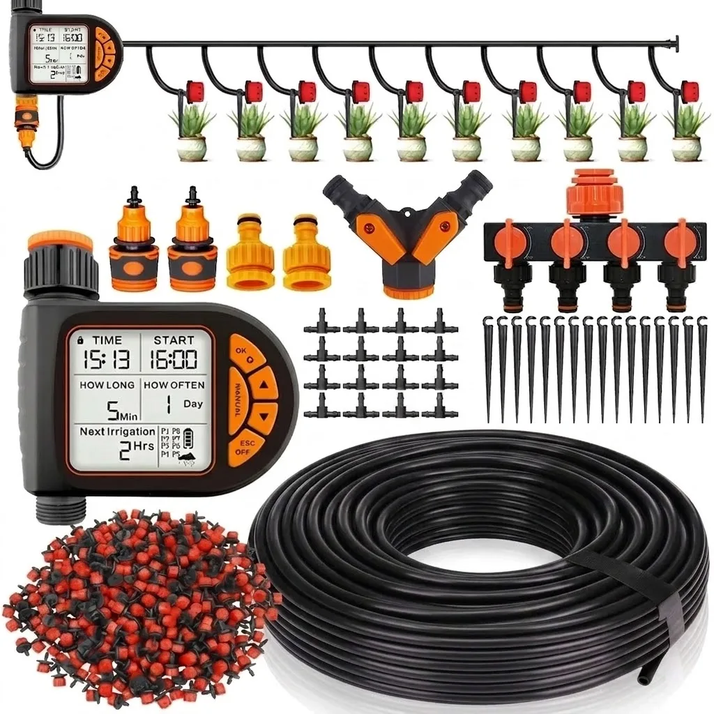 Smart Garden Tools - 20M Akıllı Bahçe Zamanlayıcısı, LCD Ekranlı