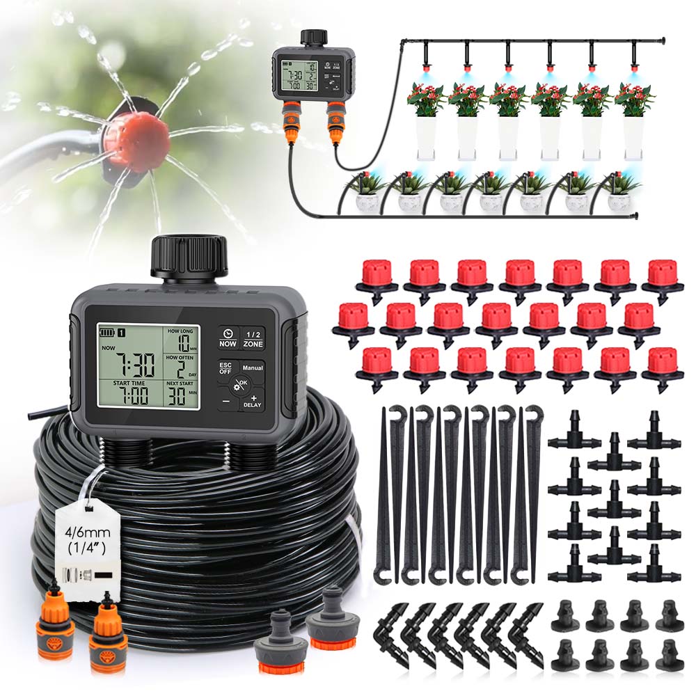 Smart Garden Tools - Çift Bölgeli Bağımsız Ekranlı LCD Bahçe
